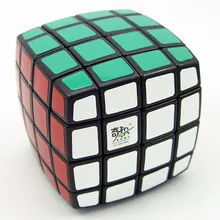 QJ Pillowed 4x4x4 Magic Cube White And Black Learning Educational Cubo Magico Toys Speeding Cube