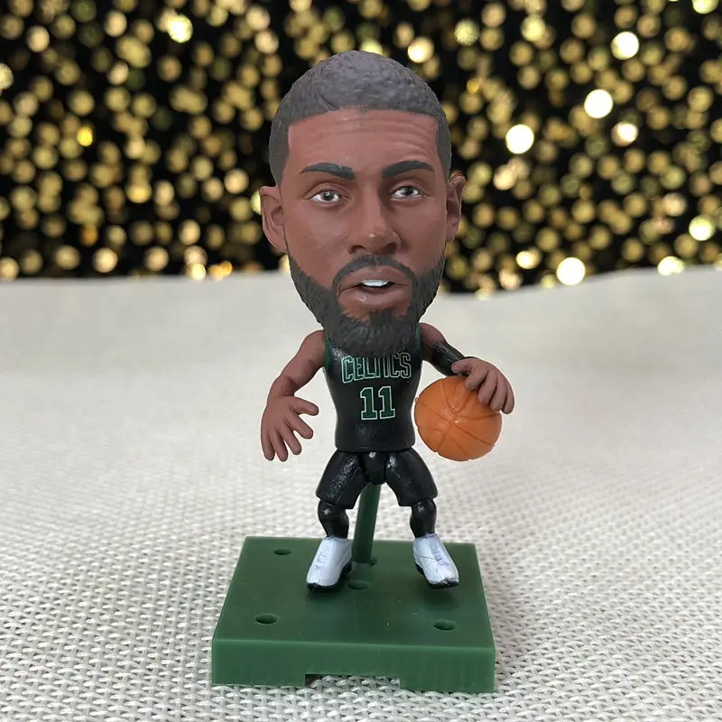 

Soccerwe Kyrie Irving Doll BOS 11# Basketball Star 2018 Black Kit Figurine 2.6 Inches Height Christmas Gift