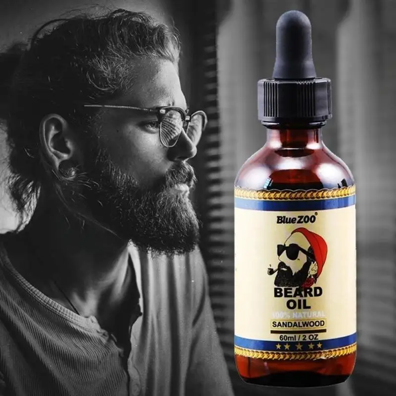 

100% Natural Organic Face Beard Oil Soften Hair Growth Nourishing For Men Beard Grow Products