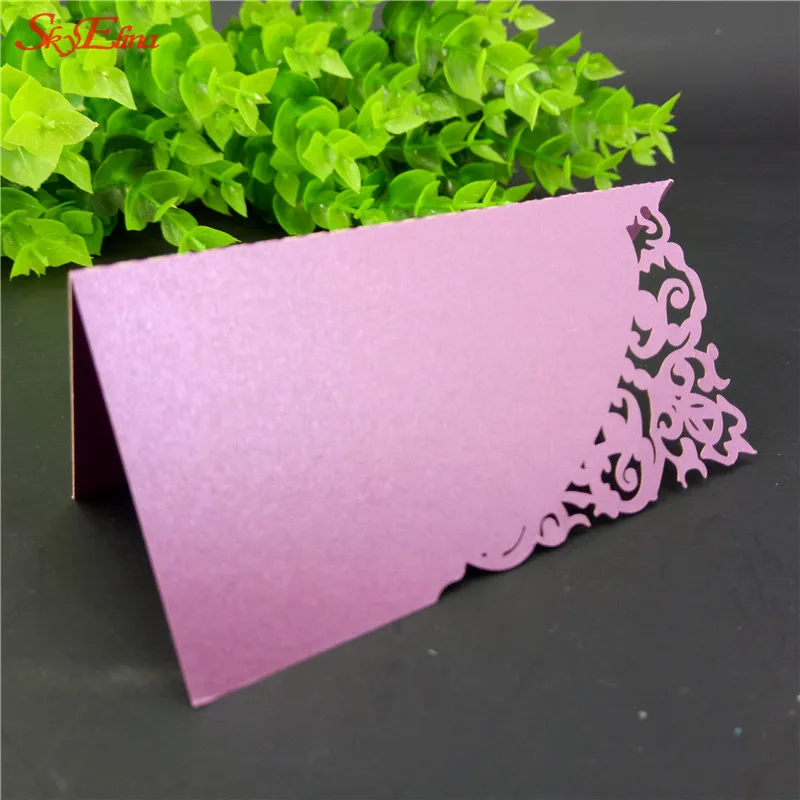 100pcsLot Hollow out Luxury Table Name Place Cards Wedding Christmas Birthday Party Invite Cards Table Decoration Favor5zSH870 (22)