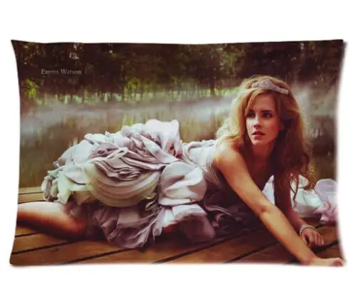Rectangle Zippered Classic Fashion Custom Emma Watson Pillow Cover Two-sided pillow Durable Case #P0172 | Дом и сад