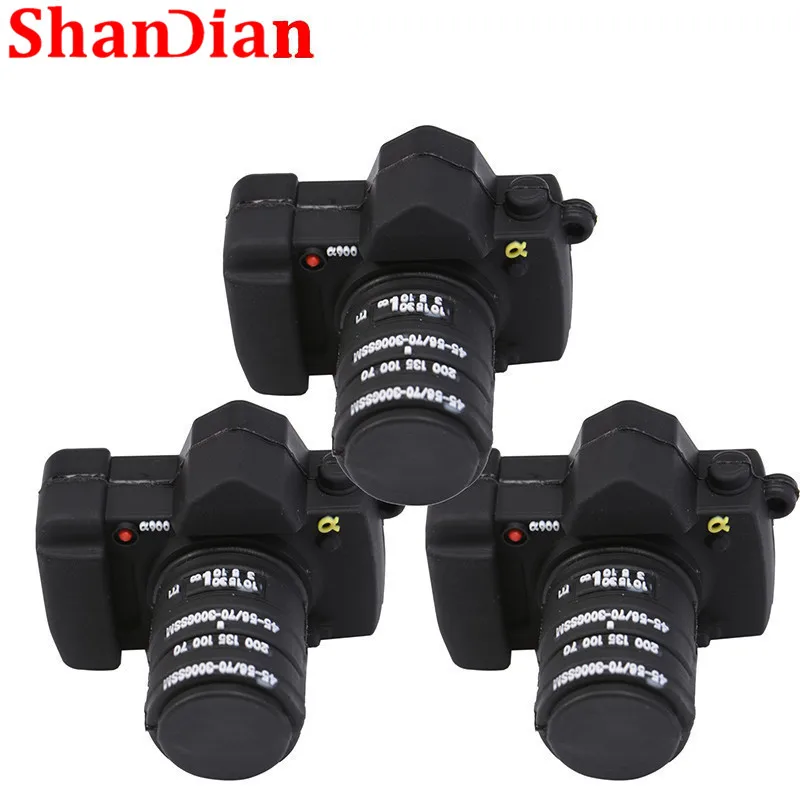 SHANDIAN Флешка usb флеш накопитель 2 0 4 ГБ 16 32 64 мультяшная зеркальная камера карта