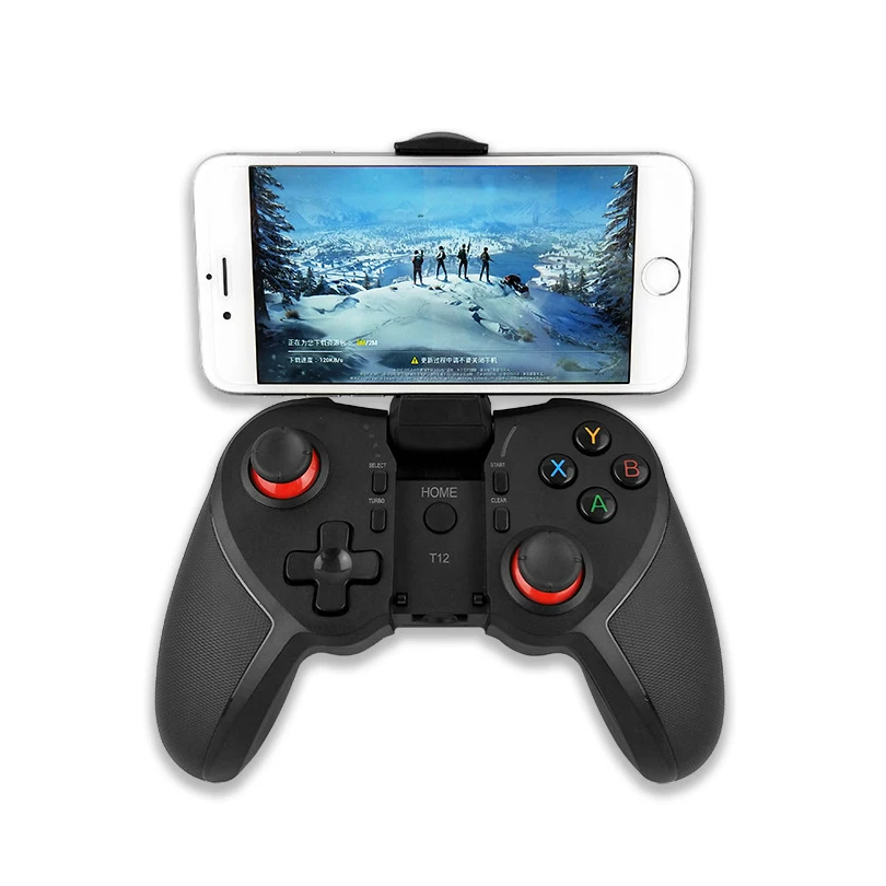 T12 Wireless Gamepad Game Controller Joystick ForTV Box Android Laptop Vibration Accessories | Электроника