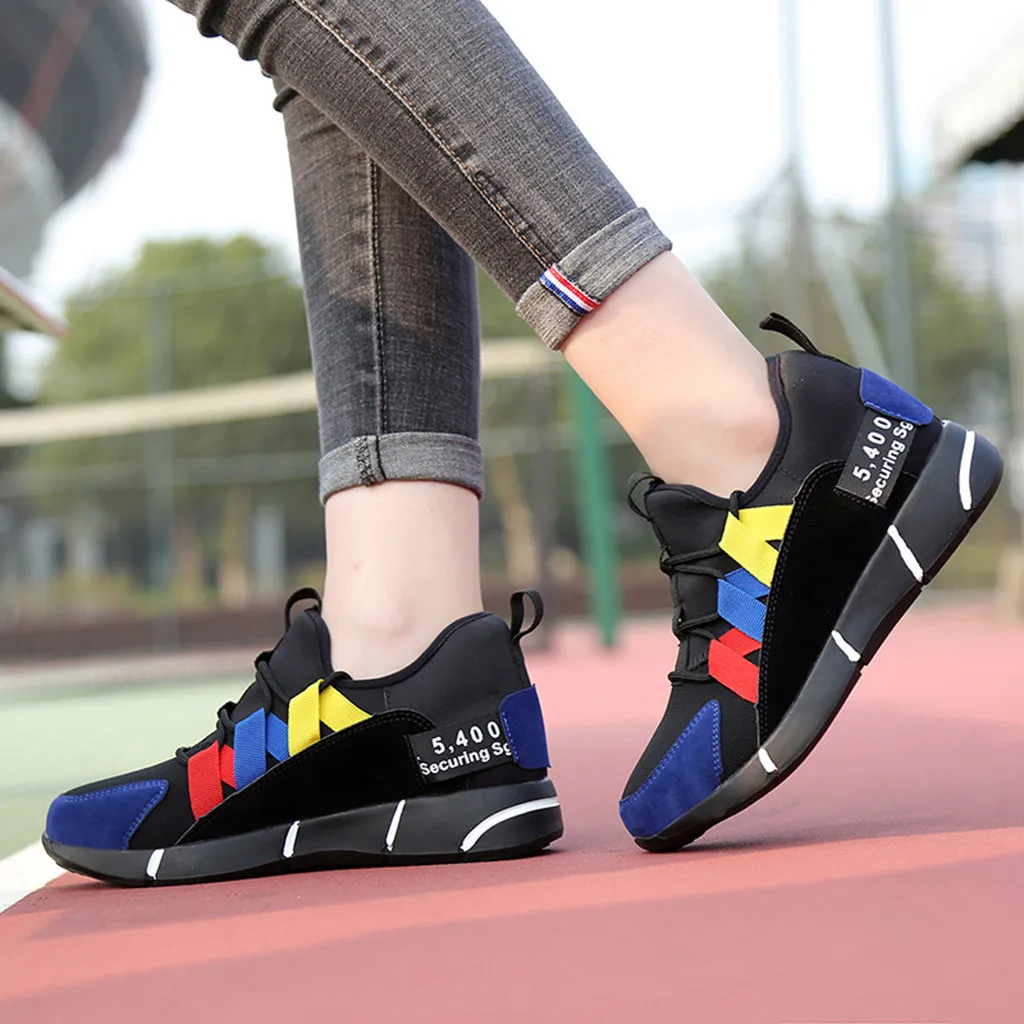 Новинка года; женская обувь; chaussures femme; Модные Повседневные кроссовки на шнуровке; дышащие кроссовки; спортивная обувь для бега; Zapatos De Mujer Sapat;#78