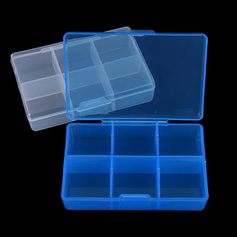 

6Compartment 7 Day Pill Medicine Tablet Clear Pill Box Container For Medicine Pill Case Box Splitters Dispenser Organizer Case