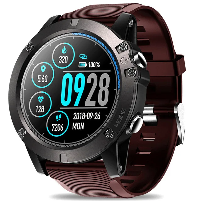 Red Bluetooth 4,0 Смарт-часы Zeblaze VIBE 3 PRO спортивные Смарт-часы монитор сердечного ритма датчик приближения акселерометр для IOS Android - Цвет: Red