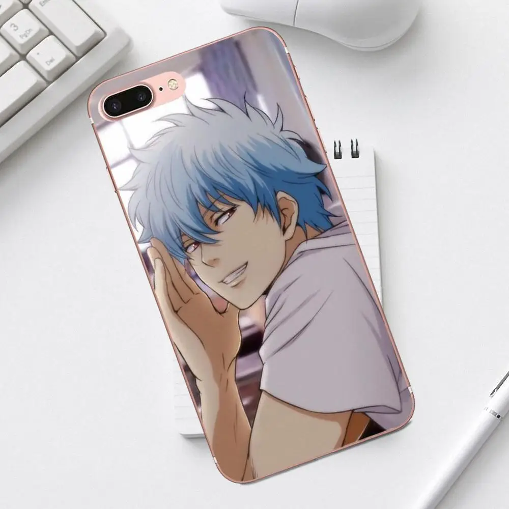 Qdowpz японский аниме гинтама для iPhone 4 4S 5 5C SE 6 6S 7 8 Plus X XS Max XR Galaxy A3 A5 J1 J3 J5 J7 2017 TPU
