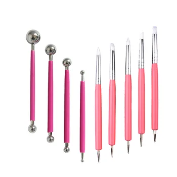 

8pcs/set Arts Crafts Clay Sculpting Tools Set Modeling Carving Tool Kit Pottery Embossing Nail Art Sculpting Tools