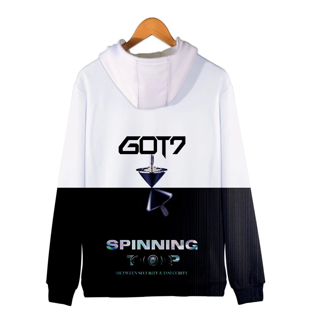 GOT7 K Поп толстовки с молнией толстовки Толстовка Топы Harajuku Повседневный пуловер уличная Moletom Infantil Menino
