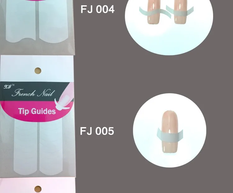 Fora-atacado Novo Chegou Arte Francês Manicure Guias Curvo Meia Lua Estilos Dicas Adesivos Estêncil 18 Desígnios 20% 100sheetsunha 3 Beleza e saúde