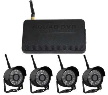 

HD Baby Monitor Digital Wireless DVR Kit with weatherproof night vision camera, 4CH quad view, Support 32G SD card