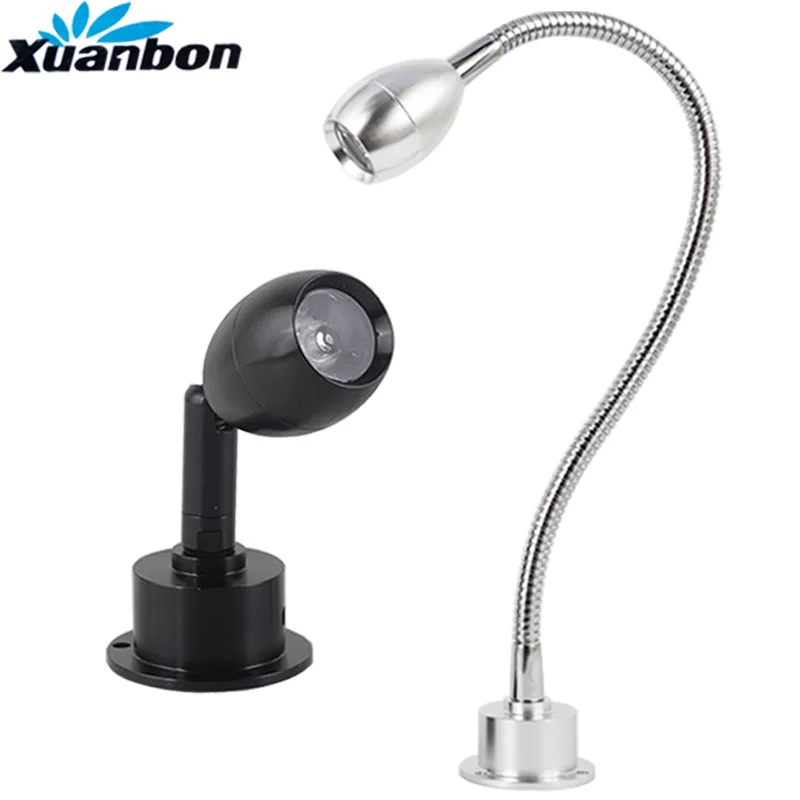Modern LED Hose Wall lamp flexible 1W 3W bathroom mirror light Bedside