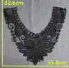 2022 Luxury Flower Lace Collar 3D cotton Fabric Trim ribbon DIY Embroidery dubai Applique Sewing guipure wedding Neckline decor ► Photo 2/2