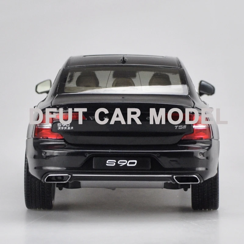 low cost Diecast 1:18 Alloy Pull Back Toy Vehicles S90 Sports Car Model Of Children's Toy Cars Original Auth