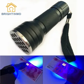 

BRIGHTINWD UV Flashlingt 21LED High Quality Lamp UV Flashlight 21 Violet Lamp