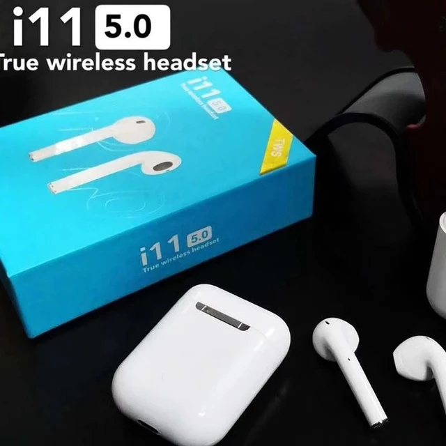 Беспроводные Bluetooth 5,0 наушники стерео i11-touch вкладыши гарнитура с зарядным устройством микрофон для Iphone Xiaomi всех смартфонов