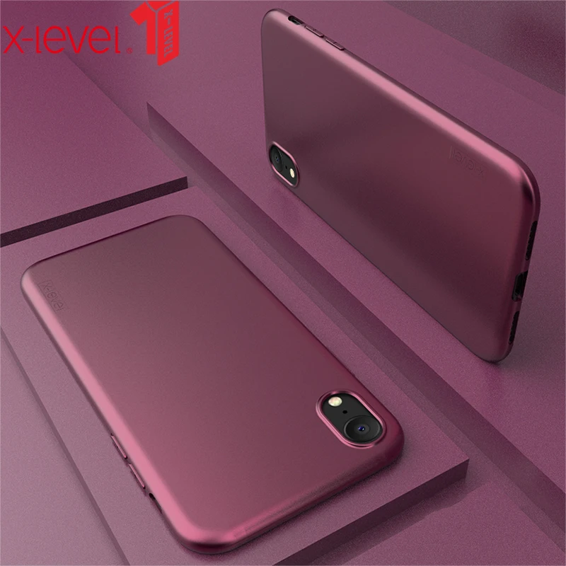 

X-Level For iPhone X XS XR Case Soft TPU Silicone Original Ultra Thin Soft Touch Protective Back Cover Coque For iPhone XS Max