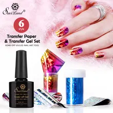 Saviland Голографическая фольга для ногтей набор цветов дизайн ногтей перевод рисунка Наклейка Маникюр DIY клей со звездочками для Фольга для ногтей переводная бумага