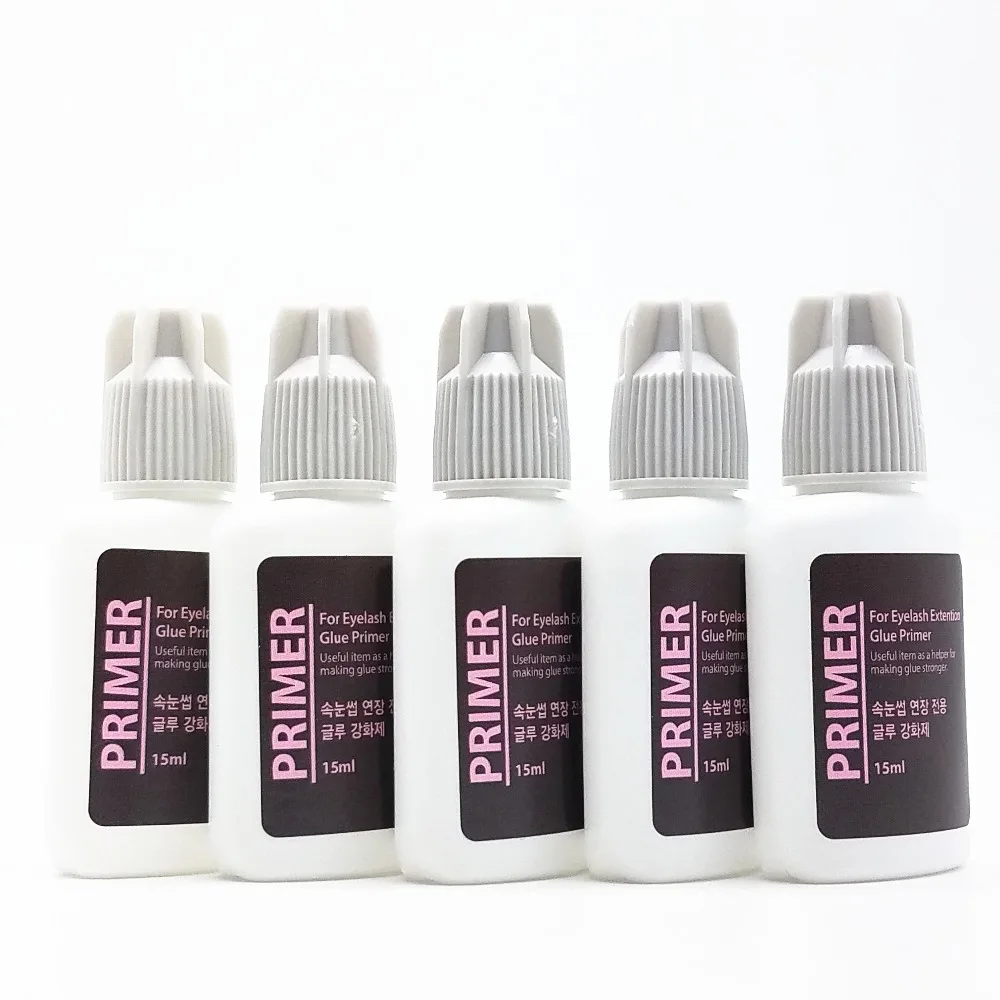 

Korea lady Eyelash Extension Glue Primer PROFESSIONAL Extension fake eyelash lash glue primer 15ml made in korea 5pieces/lot
