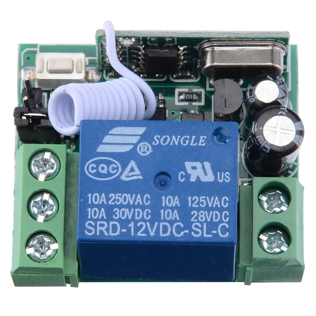 Mayitr DC 12V Professional Channel Wireless Relay Remote Control Switch Receiver Transmitter Kits Switches