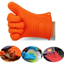 2PC / Pair Heat Resistant BBQ Gloves Cooking Baking Oven Mit Pot Holder Mat Barbecue Mitt Vegetable Washing Glove брюки mit mat mamá mit mat mamá mi073ewbhbs8