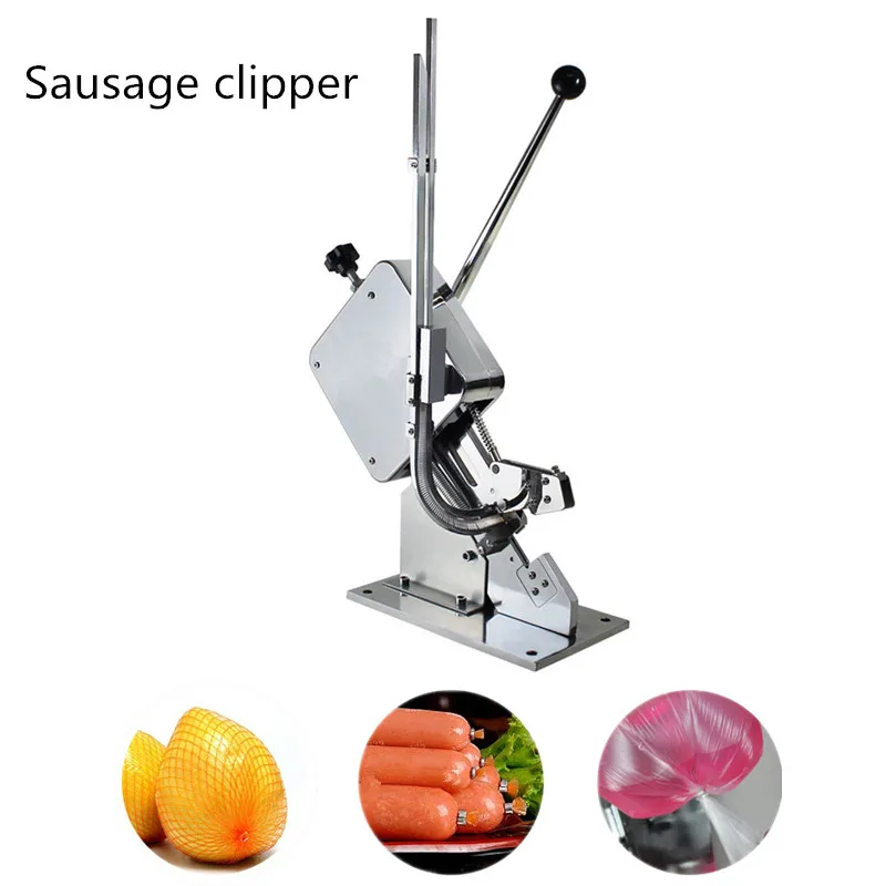 

Newest Manual Sausage Clipper Machine Plastic Bags Packing Machine Food Clipper Maker Tying Packer Supermarket Tightening Sealer
