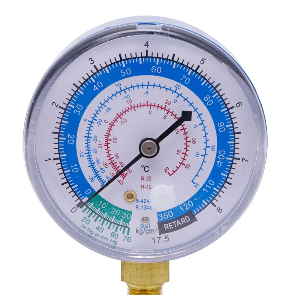 New Air Conditioner R404 R134A R22 Refrigerant Low Pressure Gauge PSI