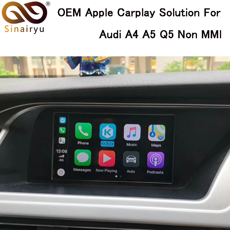 

Sinairyu CarPlay Interface Aftermarket OEM Apple Carplay IOS Airplay Retrofit Upgrade A4 A5 Q5 S5 Non MMI for Audi