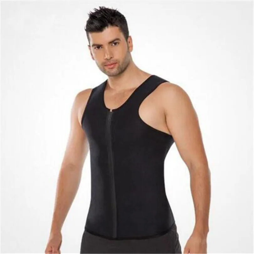 Body Shaper Da Uomo Gilet Da Allenamento Camicia A Compressione Pancia Dimagrante Intimo Perdita Di Peso Sauna Sudore Top Brucia Grassi Shapewear (Color : A, Size : XL) (AM - Foto 2