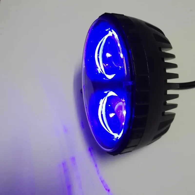 

DC 12V-80V 12V 24V 36V 48V 60V 72V 80V Wide Voltage Blue LED Spotlight Spot Lamp Working light Headlight For Forklift Truck Golf