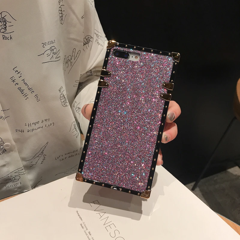 Квадратный блестящий чехол для телефона OPPO A7X F9 A83 A79 A75 A73 A59 A57 A39 R9 R9S R11 R11S PLUS R17 PRO| |