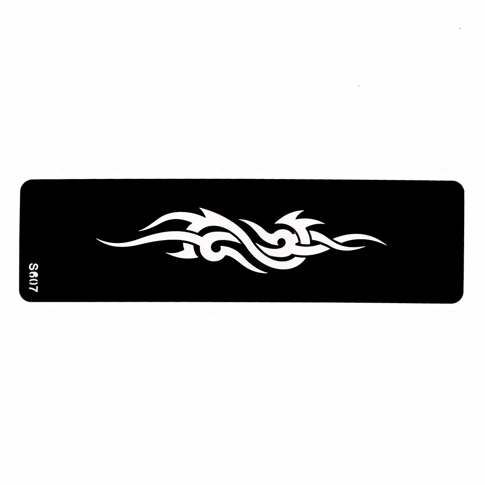 6 Pieces Strip Henna Tattoo Stencil Airbrush Drawing Scorpion Spider Pattern for Women Men Body Art Tattoo Template Cool S600#02 (1 (6)