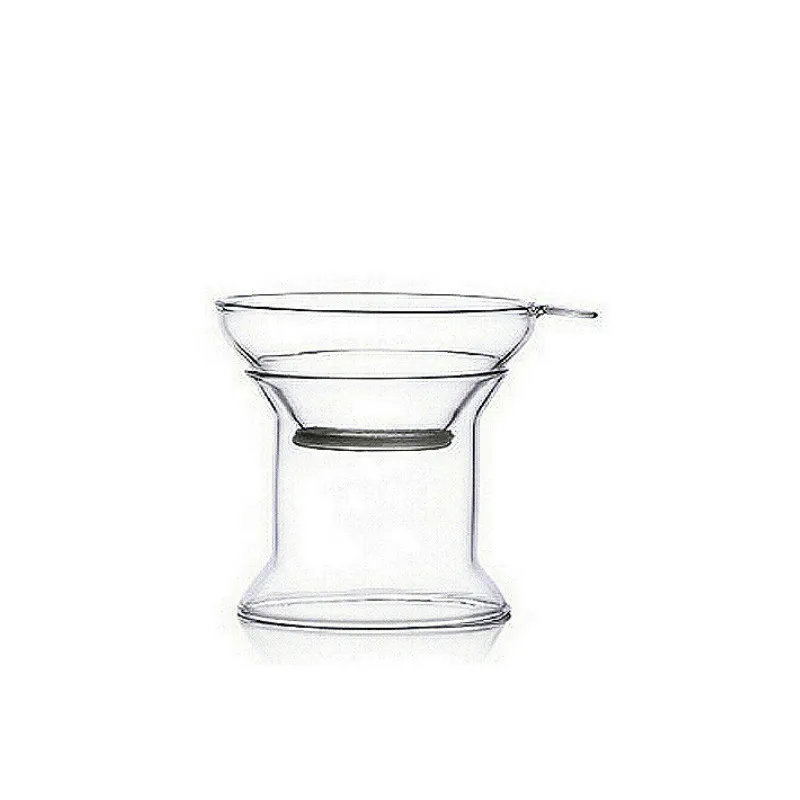 Glass Tea Strainers with Handle Glass Colander Tea Filter Kung Fu Tea