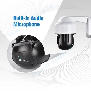 

POE 5MP PTZ IP Camera HD 2592x1944 Pan/Tilt 4X Zoom Speed Dome Camera AudIo P2P