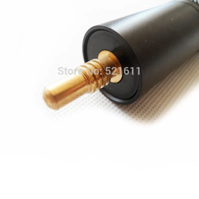 

xmlivet very cheap Snooker mini cue extension black plastic 15cm cue extender for Master joint China Billiard cue accessories