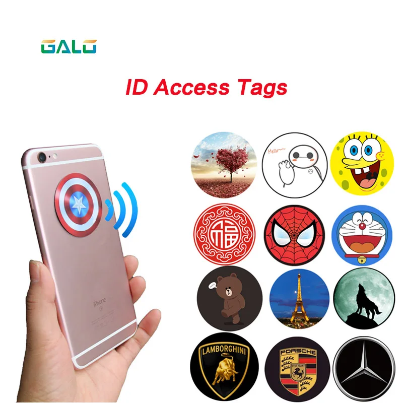 

New ultra thin mobile phone access control card stick IC uid T5577id card mobile phone brush elevator access control tag