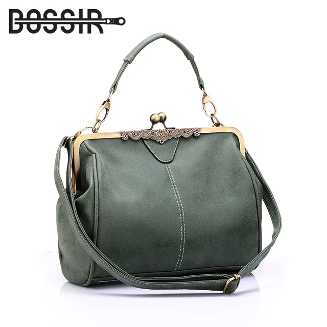 Vintage Women Messenger Bags Small Retro Crossbody Shoulder Vintage Women Messenger Bags Small Retro Crossbody Shoulder Female Fashion Metal Frame Pu Leather