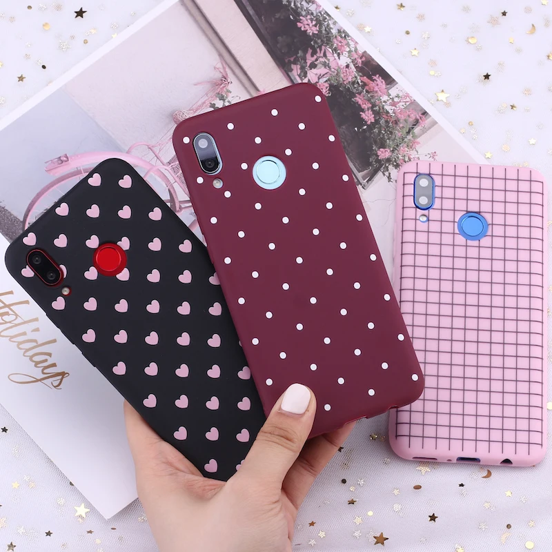 Силиконовый чехол в горошек для Huawei Honor Mate 10 20 Nova P20 P30 P40 P | Мобильные телефоны и