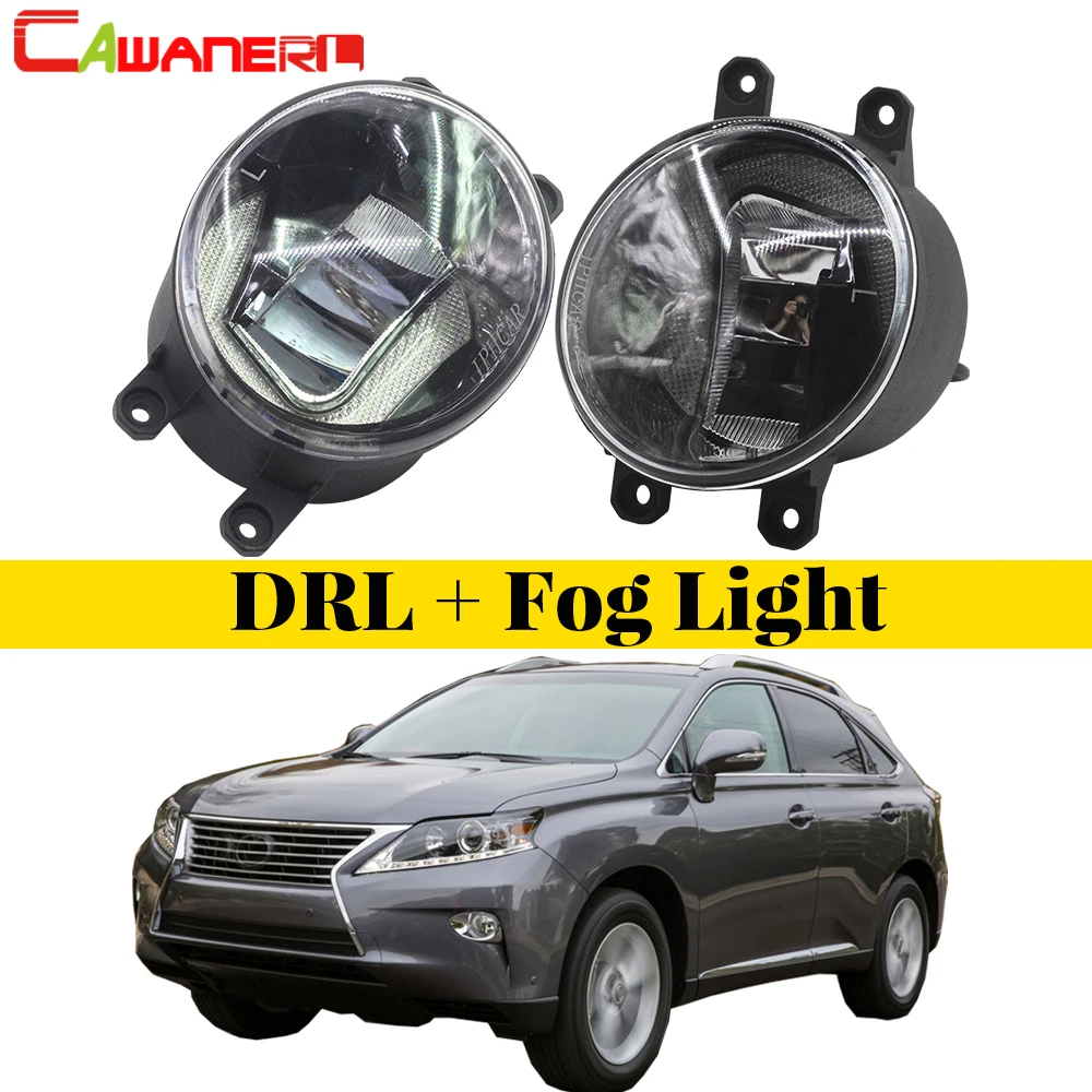 Cawanerl 2 X Car LED font b Lamp b font Front Fog Light Daytime Running font