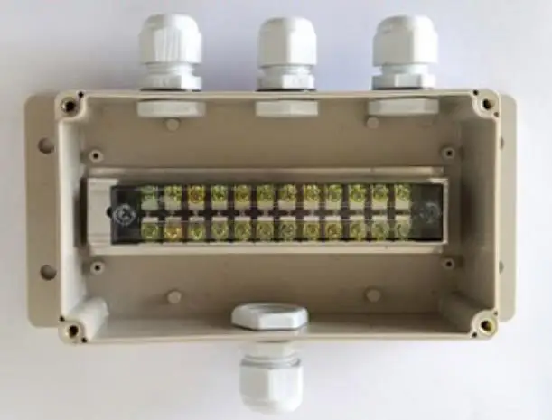 ABS водонепроницаемый распределительные коробки подключение наружная внутренняя электрическая распределительная коробка корпус чехол с соединителем кабельных сальников - Цвет: 1 Input 3 output B
