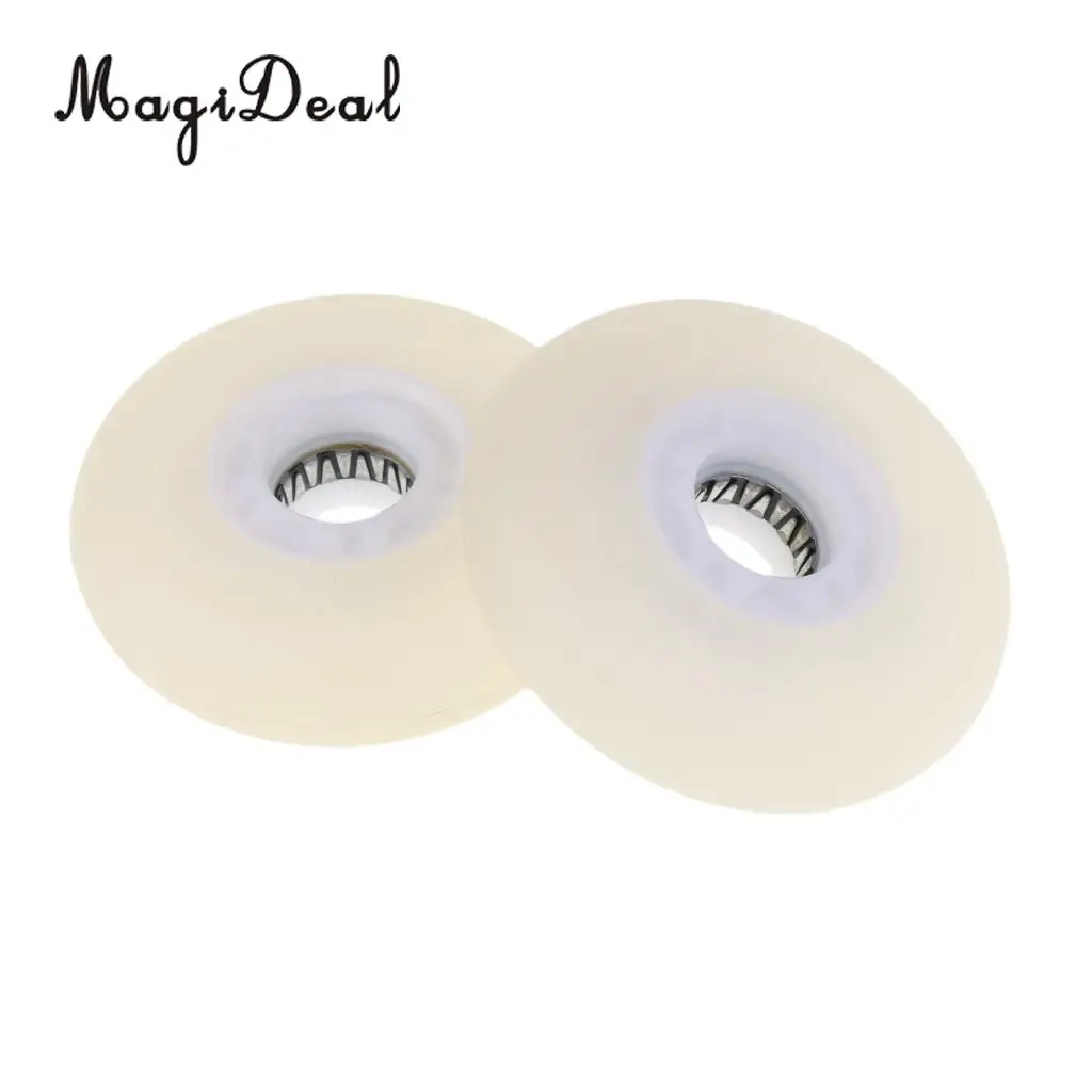 MagiDeal 2 Pieces LED Light Up Inline Sliding Flash PU Roller Skate Wheel 80mm