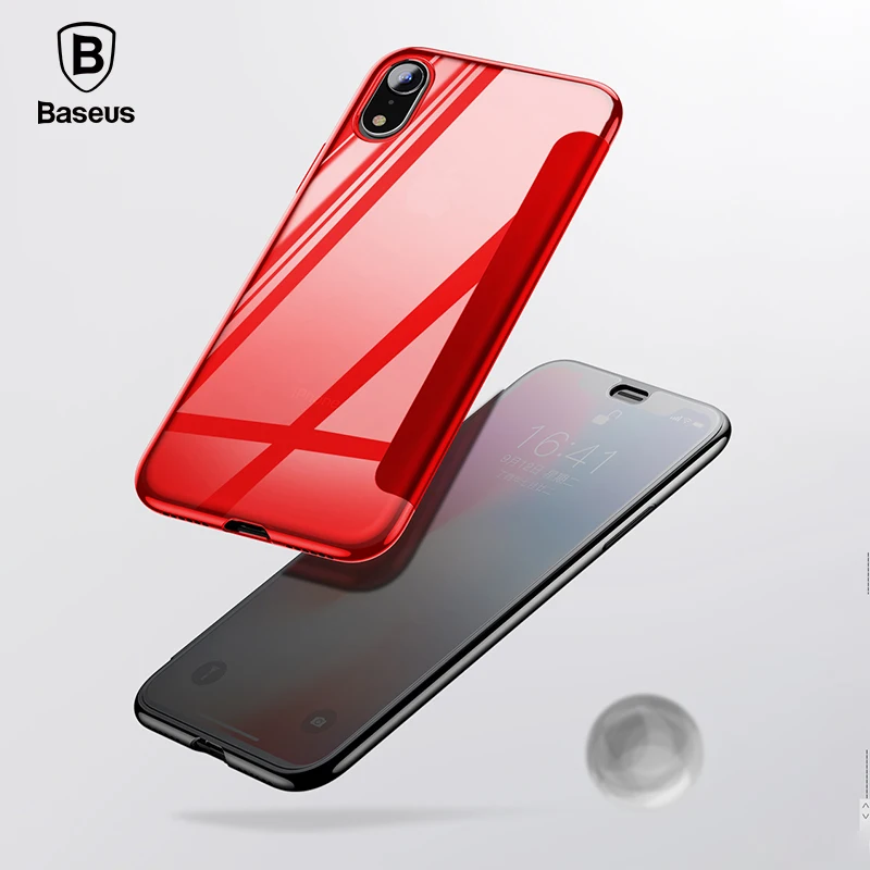 Baseus-Luxury-Tempered-Glass-Filp-Case-For-iPhone-Xs-Xs-Max-2018-Chic-Full-Coverage-Protective