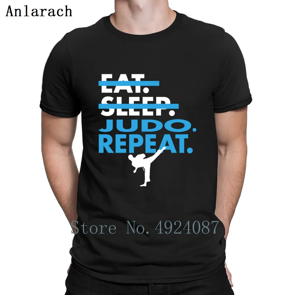 Good Eat Sleep дзюдо Повторите футболка крутая летняя Фирменная дизайн уличная Юмор Графический хип хоп плюс размеры