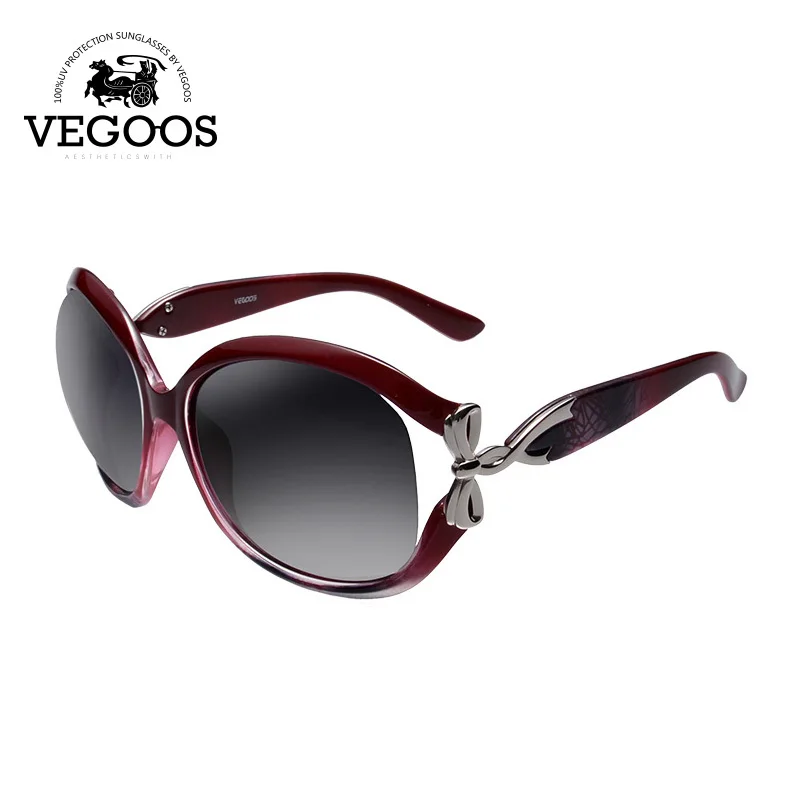 VEGOOS крупные сонечные очки Для женщин Поляризованные UV400 защита от воды Уход за кожей лица, большая оправа, дизайнерские стильные женские тонкие туфли на плоской оттенки#9001 - Цвет линз: 9001C2