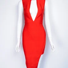 Новое поступление летнее женское платье красное асимметричное Бандажное платье прямые поставки платье+ костюм