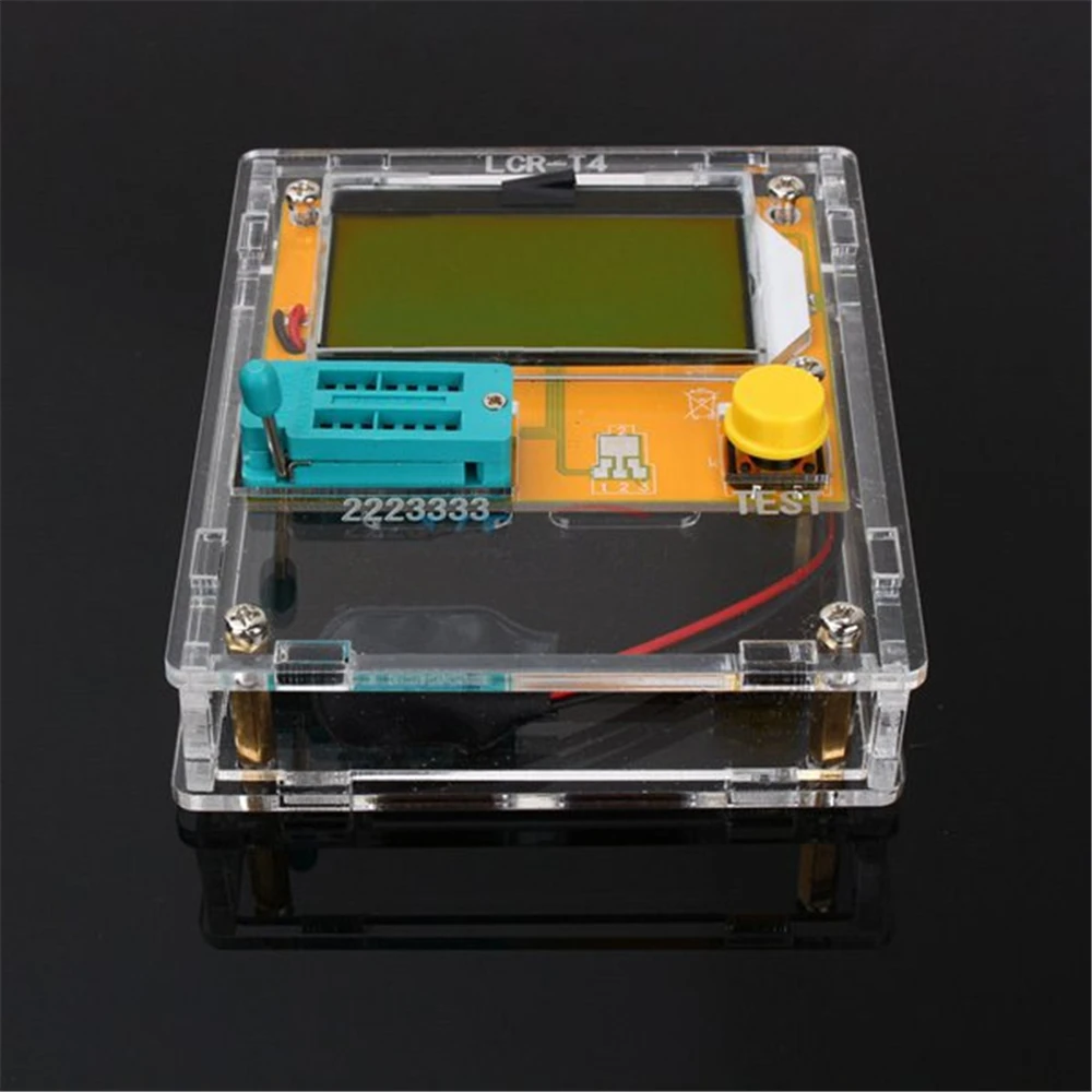 Mega328 Transistor Tester Diode Triode Capacitance ESR Meter With Shell Boot Voltage Detecor NPN