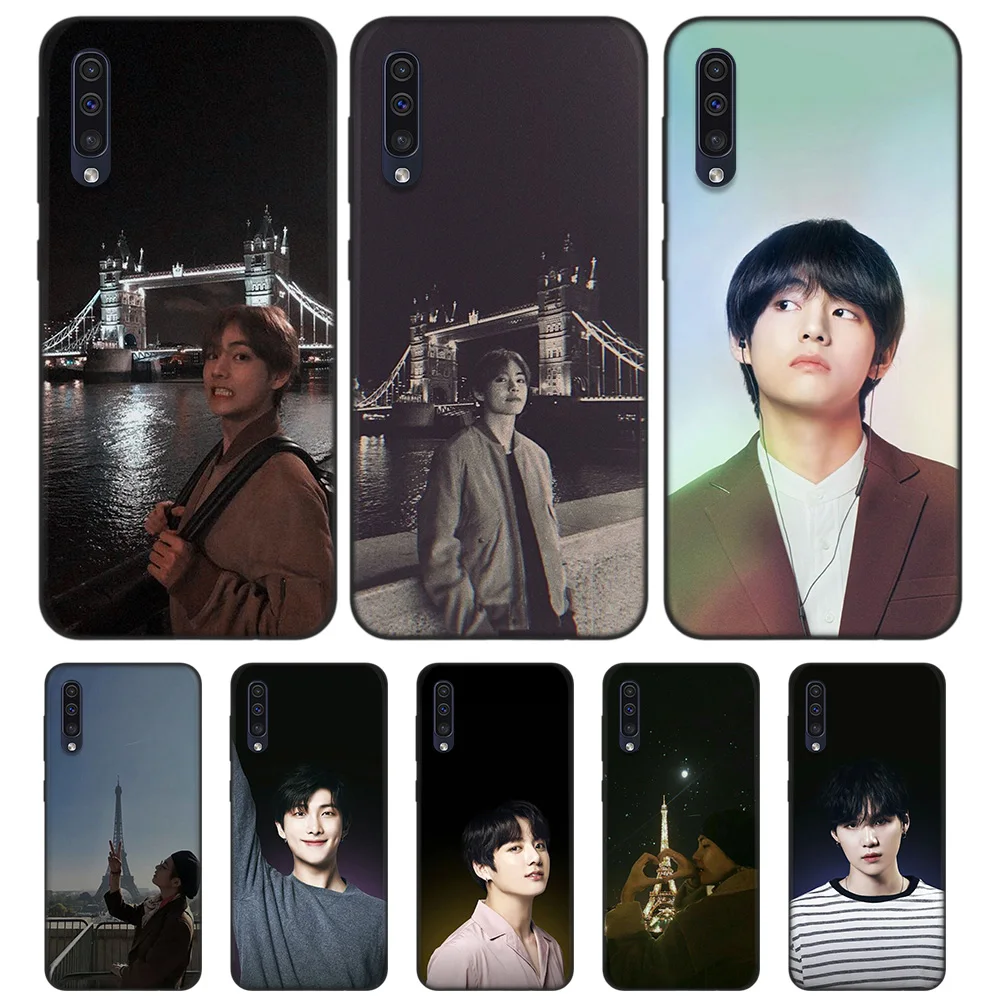 

Black Soft Silicone Protector Cases Cover for Samsung Galaxy A6 A7 Plus 2018 A10 A20 A30 A40 A50 A60 A70 A80 A20E Cas Kpop Kim V
