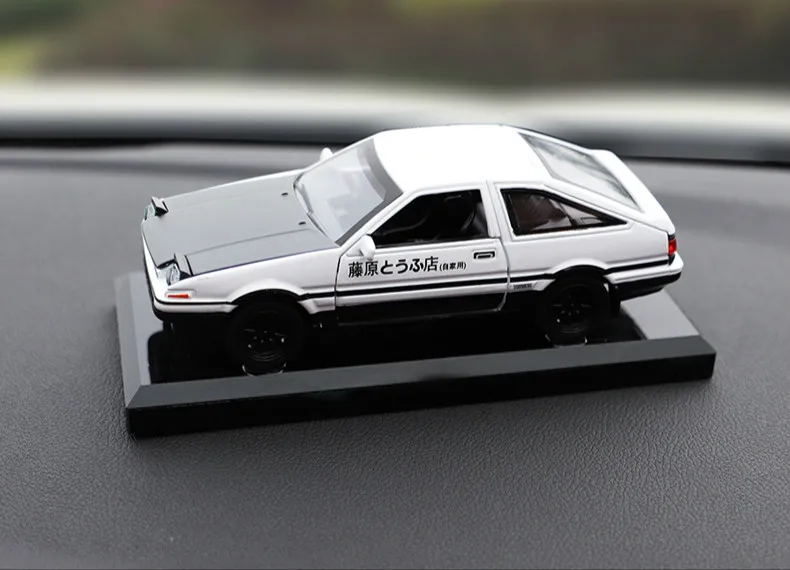 Автомобиль из 1:28 сплава, новинка, Toyota AE86, начальная Модель D, аниме, мультфильм, форсаж, со звуковым светом для мальчиков, игрушки