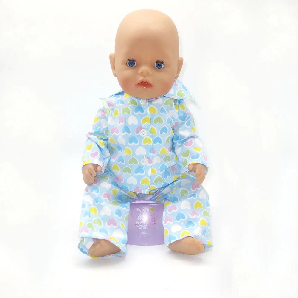 43-сантиметр детские зимние пижамы также подходят для детских игрушек аксессуары носили 18-дюймов куклы f410