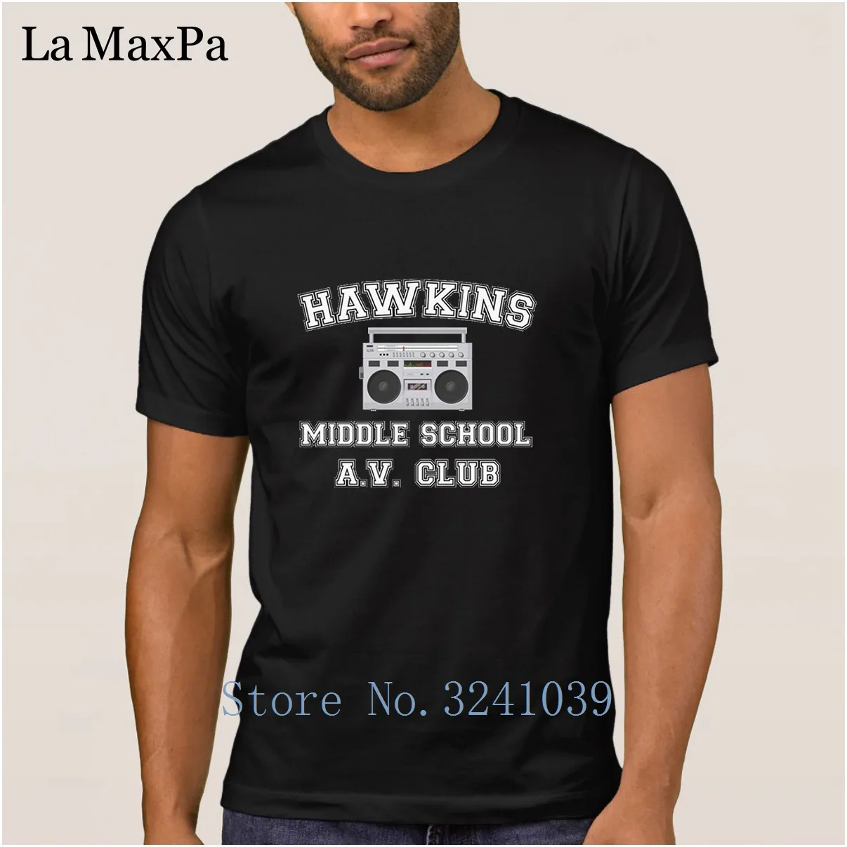 Красивая мужская хлопковая летняя футболка Hawkins Middle School A. V. Club Stranger Things крутая